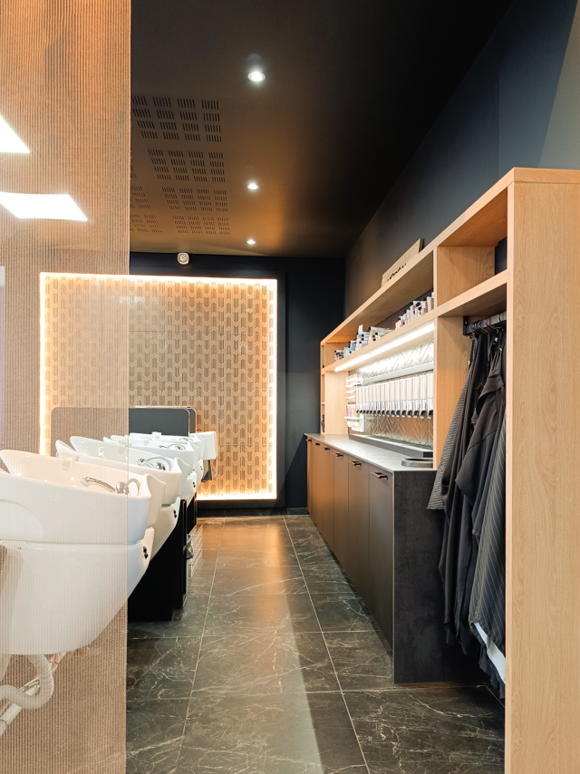 Rénovation d'un salon de coiffure